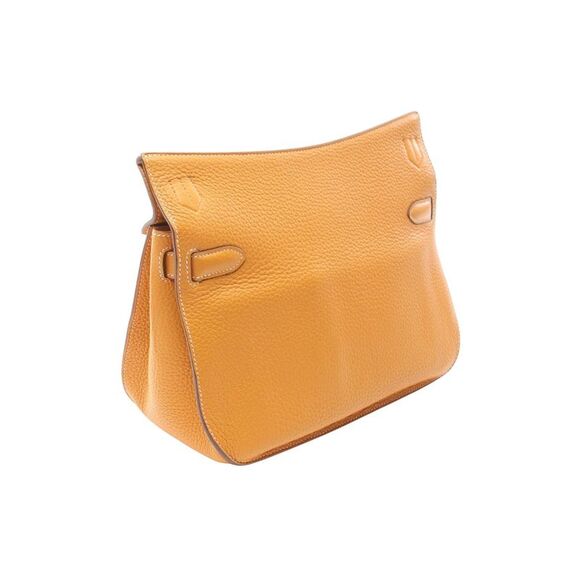 Pre Loved Hermes Leather Crossbody Bag Women Orange Shopper Bags - Picture 3 of 8